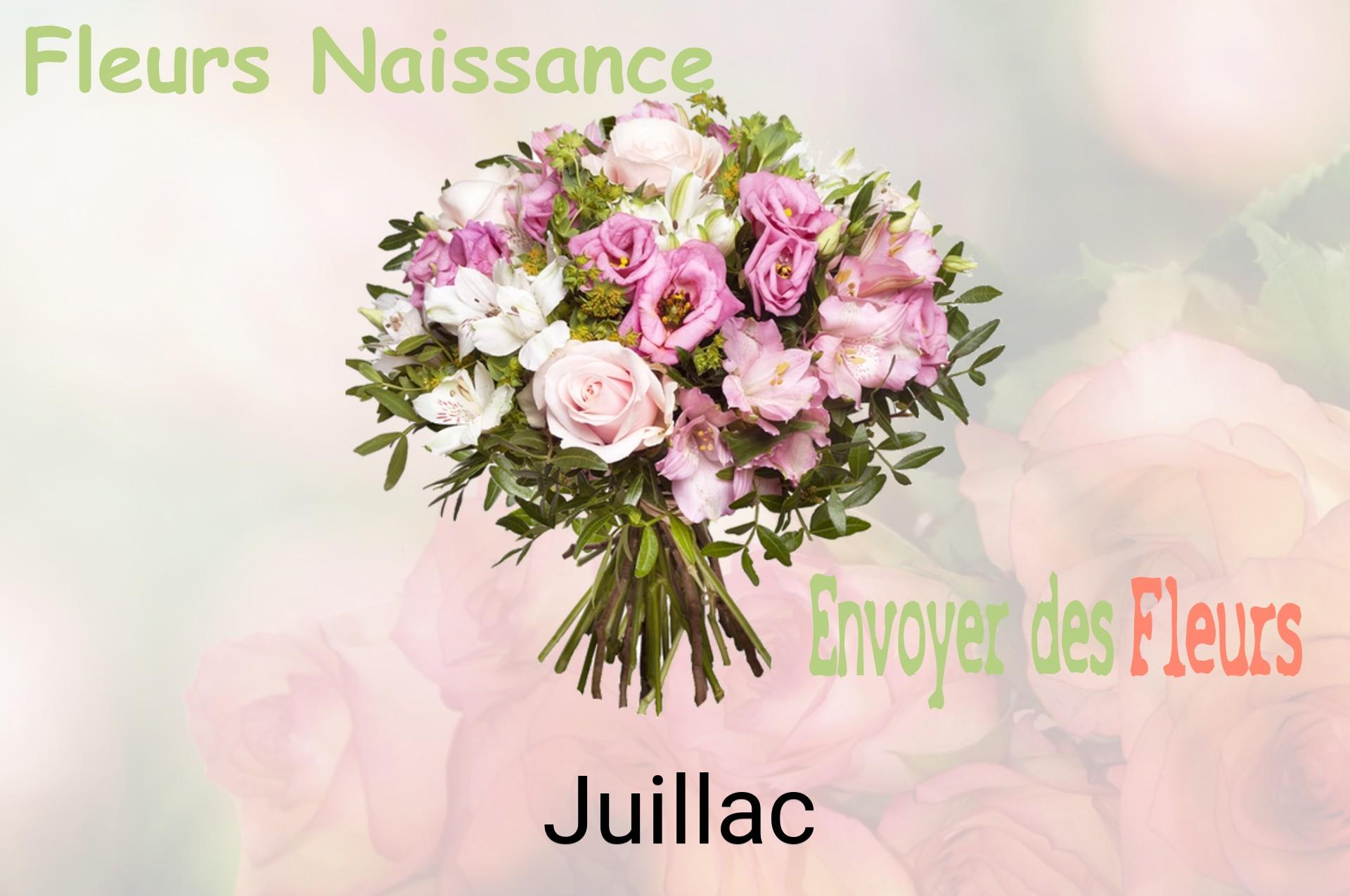 Bouquet de fleurs de naissance livré à Juillac